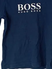 Vorschaubild 3 von Kinder Langarmshirt Gr. 104 Blau Casual Logo Baumwolle