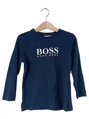 Vorschaubild 1 von Kinder Langarmshirt Gr. 104 Blau Casual Logo Baumwolle