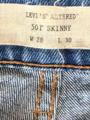 Vorschaubild 6 von 501 Skinny Destroyed Jeans Damen Blau W28 L30