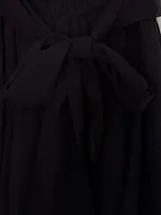 Vorschaubild 2 von Cocktailkleid Damen Gr. 36/S Schwarz Elegant Raffungen Schleife