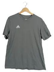 Vorschaubild 1 von Herren Sport T-Shirt V-Ausschnitt Grau Gr. 50/L Baumwolle