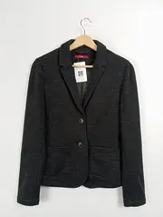 Vorschaubild 2 von Damen Business Blazer Grau Gr. 40 Baumwolle