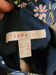 Vorschaubild 5 von Damen Sommerkleid Blumenmuster Gr. 36 Blau Cut-Out Trägerkleid