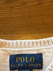 Vorschaubild 5 von Kinder Strickpullover Mädchen Gr. 92 Weiß Zopfstrick Preppy
