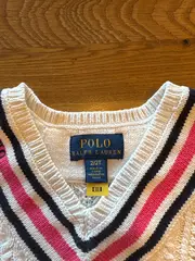Vorschaubild 4 von Kinder Strickpullover Mädchen Gr. 92 Weiß Zopfstrick Preppy