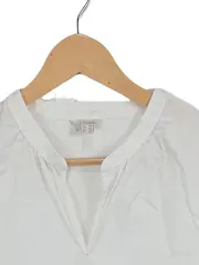 Vorschaubild 2 von Hemdbluse Damen 3/4 Arm Schleife Weiß Gr. 40 L Freizeit