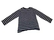 Vorschaubild 2 von Kinder Langarmshirt Gestreift Blau Weiß Gr. 98 Maritim Baumwolle