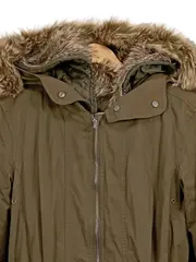 Vorschaubild 2 von EDC Damen Parka Oliv Gr. 34/XS Kunstfell Kapuze Casual Outdoor