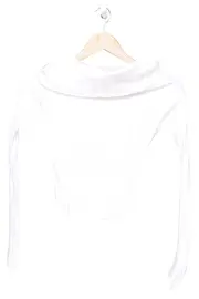 Vorschaubild 1 von Damen Pullover Weiß Rippstrick Casual Gr. 38/M