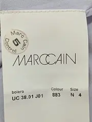 Vorschaubild 3 von MARCCAIN Damen Bolero Blazer Gr. 40/L Grau Elegant Viskose Jacke