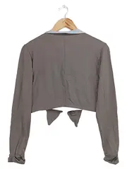 Vorschaubild 2 von MARCCAIN Damen Bolero Blazer Gr. 40/L Grau Elegant Viskose Jacke