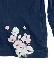 Vorschaubild 3 von Langarmshirt Mädchen Gr. 104 Blau Blumenmuster Baumwolle