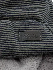 Vorschaubild 2 von Baby Wintermütze Fliegermütze Gr. 45 6-9 Monate Grau Gestreift