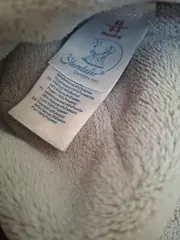 Vorschaubild 3 von Baby Wintermütze Fliegermütze Gr. 45 6-9 Monate Grau Gestreift