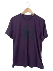 Vorschaubild 1 von Herren T-Shirt Gr. M Lila Casual mit Logo-Print