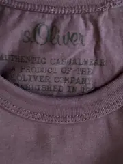 Vorschaubild 3 von Herren T-Shirt Gr. M Lila Casual mit Logo-Print