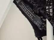 Vorschaubild 4 von Damen Bluse Gr. 38/M Schwarz Feminin mit Spitze Kurzarm