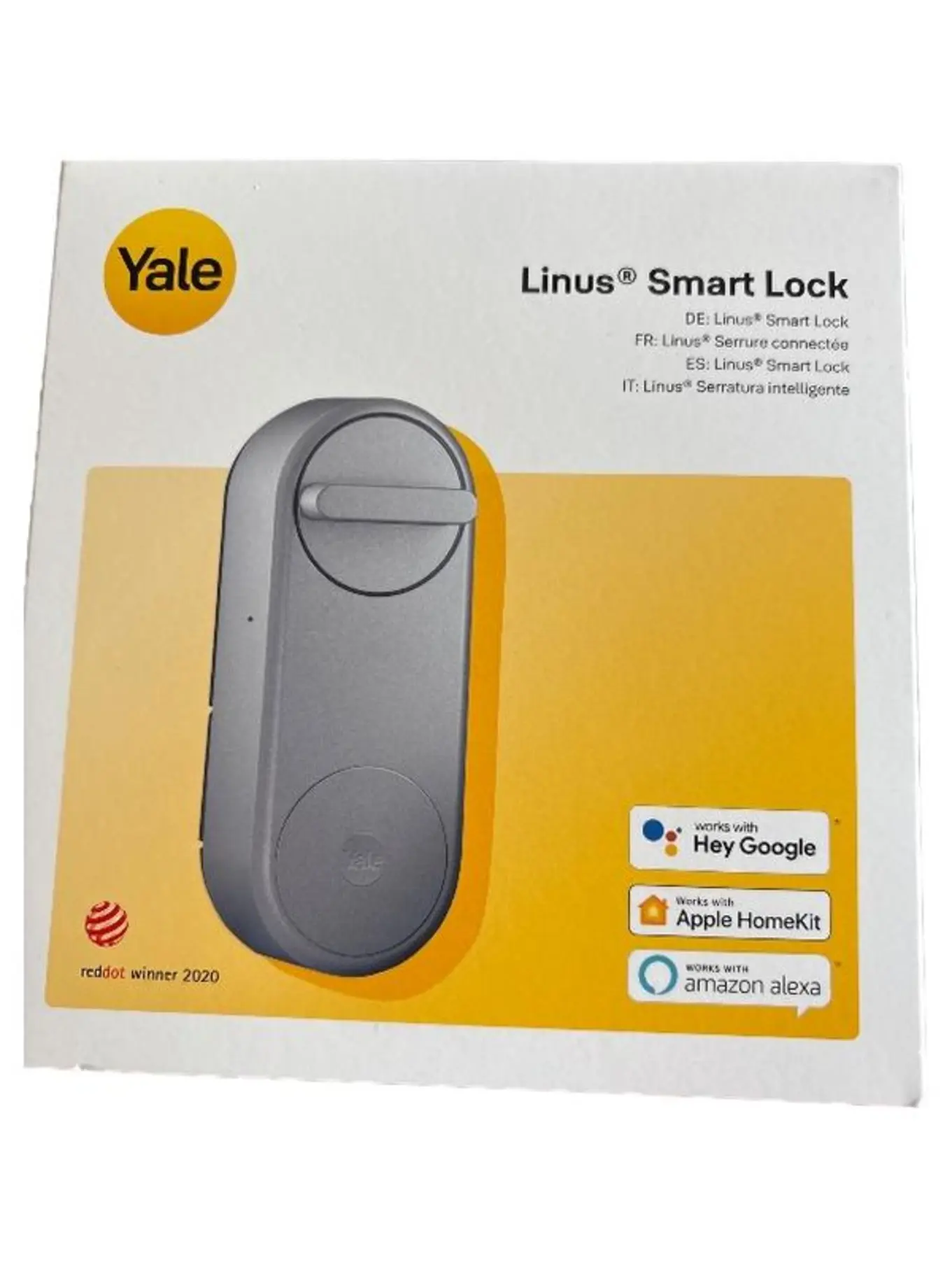 YALE Linus Smart Lock ASL-06 Türschloss Smart Home Zubehör Silber