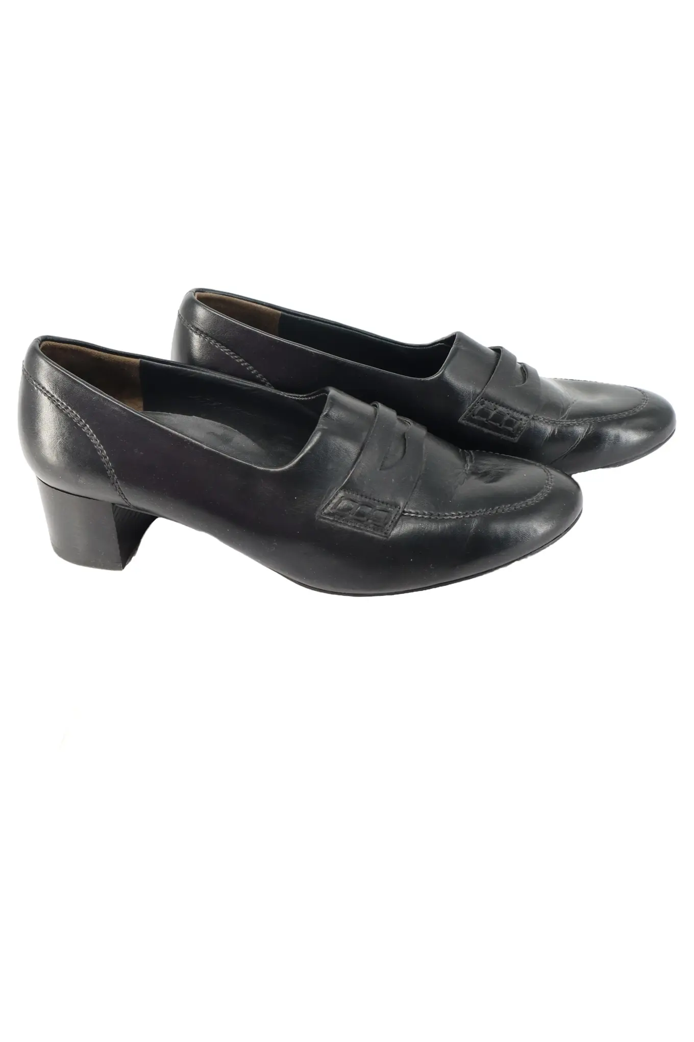 PAUL GREEN Damen Slipper Loafer Gr. 39 Schwarz Klassisch Elegant Business