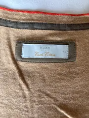 Vorschaubild 6 von Damen Strickjacke Cash Cotton Gr. 42/XL Beige Ellbogenpatches
