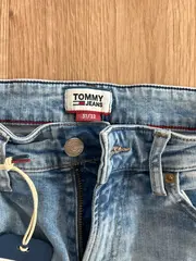 Vorschaubild 3 von Herren Slim Fit Jeans W31 L32 Hellblau Used Look