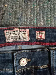 Vorschaubild 2 von Damen Jeans Hose Regular Fit Gr. 40 Blau Casual