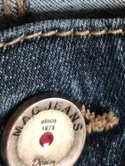 Vorschaubild 5 von Damen Jeans Hose Regular Fit Gr. 40 Blau Casual