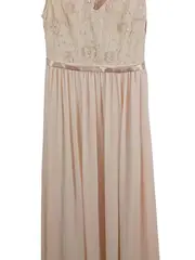 Vorschaubild 3 von Damen Maxikleid Gr. 38 M Rosa Elegant Festlich Pailletten Spitze