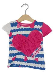 Vorschaubild 1 von Kinder T-Shirt Mädchen Gr. 80 Herz Muster Mehrfarbig