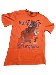 Vorschaubild 1 von Jungen T-Shirt Road Rebel Gr. 164 Orange Casual Baumwolle