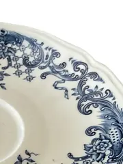 Vorschaubild 2 von Untertasse Unterteller Weiß Blau Klassisch Blumenmuster Porzellan