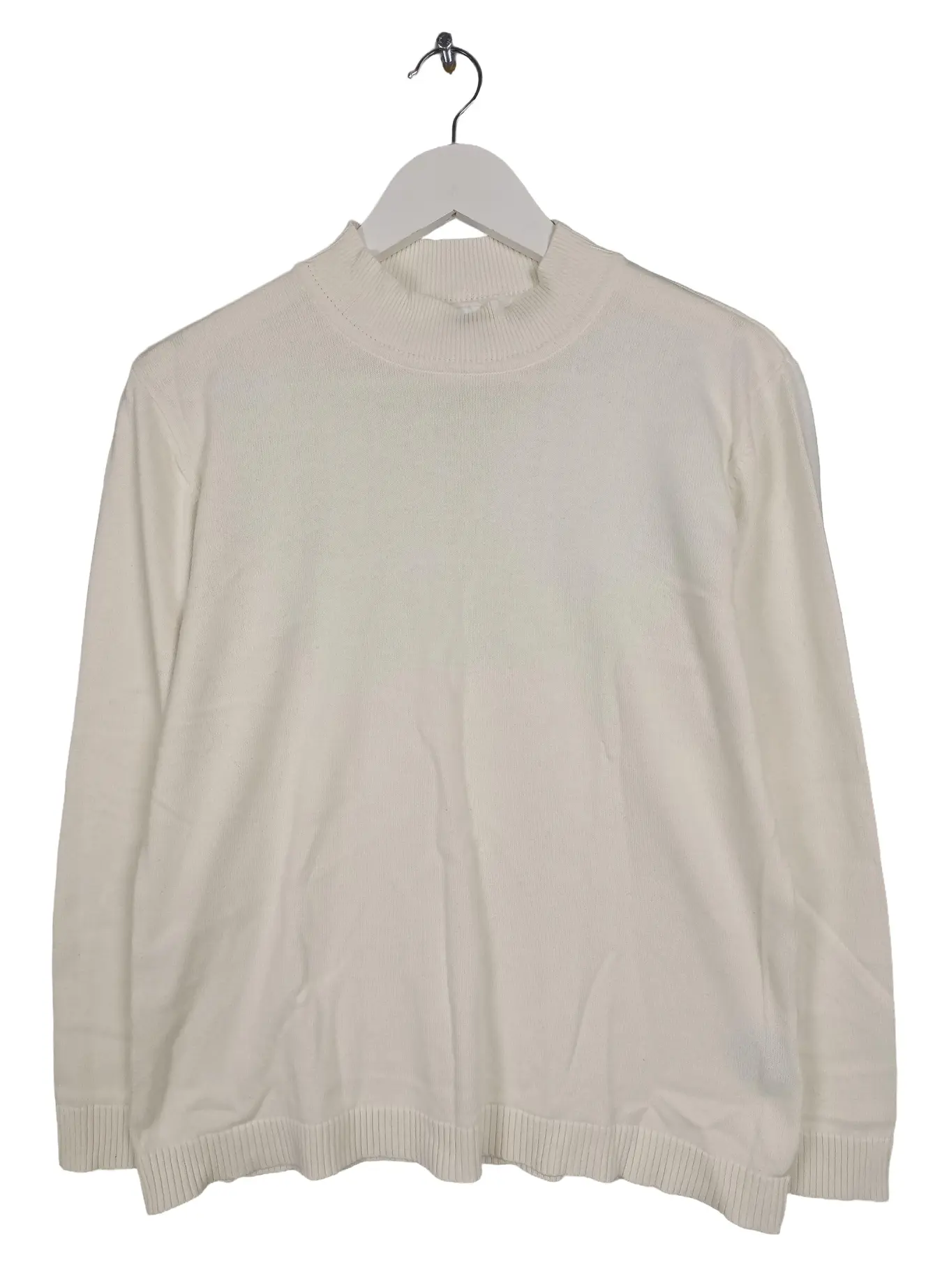 WITT WEIDEN Damen Langarmshirt Gr. 40/L Beige Basic Casual Rippstrick