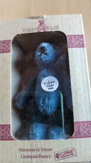 Vorschaubild 1 von Teddybär Club 1998 Kuscheltier Blau 10cm Sammlerstück