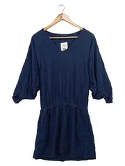 Vorschaubild 1 von Damen Freizeitkleid Gr. 36/S Blau Casual Tunikakleid Baumwolle
