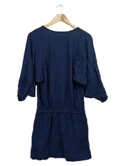 Vorschaubild 2 von Damen Freizeitkleid Gr. 36/S Blau Casual Tunikakleid Baumwolle