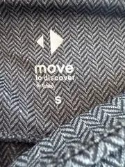 Vorschaubild 4 von Damen Leggings S Grau Casual Fischgrätenmuster