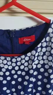 Vorschaubild 4 von Kinder Sommerkleid Gr. 104 Blau gepunktet Mädchen Freizeit