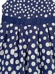 Vorschaubild 2 von Kinder Sommerkleid Gr. 104 Blau gepunktet Mädchen Freizeit