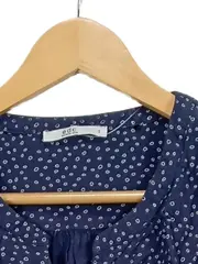 Vorschaubild 3 von Damen Bluse Gr. S Blau Muster Langarm Viskose