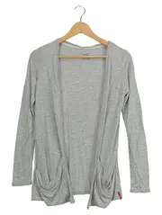 Vorschaubild 1 von edc Damen Strickjacke Cardigan Grau Gr. 34/XS Casual Basic