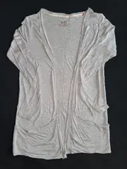 Vorschaubild 2 von edc Damen Strickjacke Cardigan Grau Gr. 34/XS Casual Basic