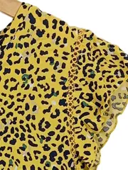 Vorschaubild 4 von Damen T-Shirt Gelb Gr. 38/M Leopardenmuster Animal-Print