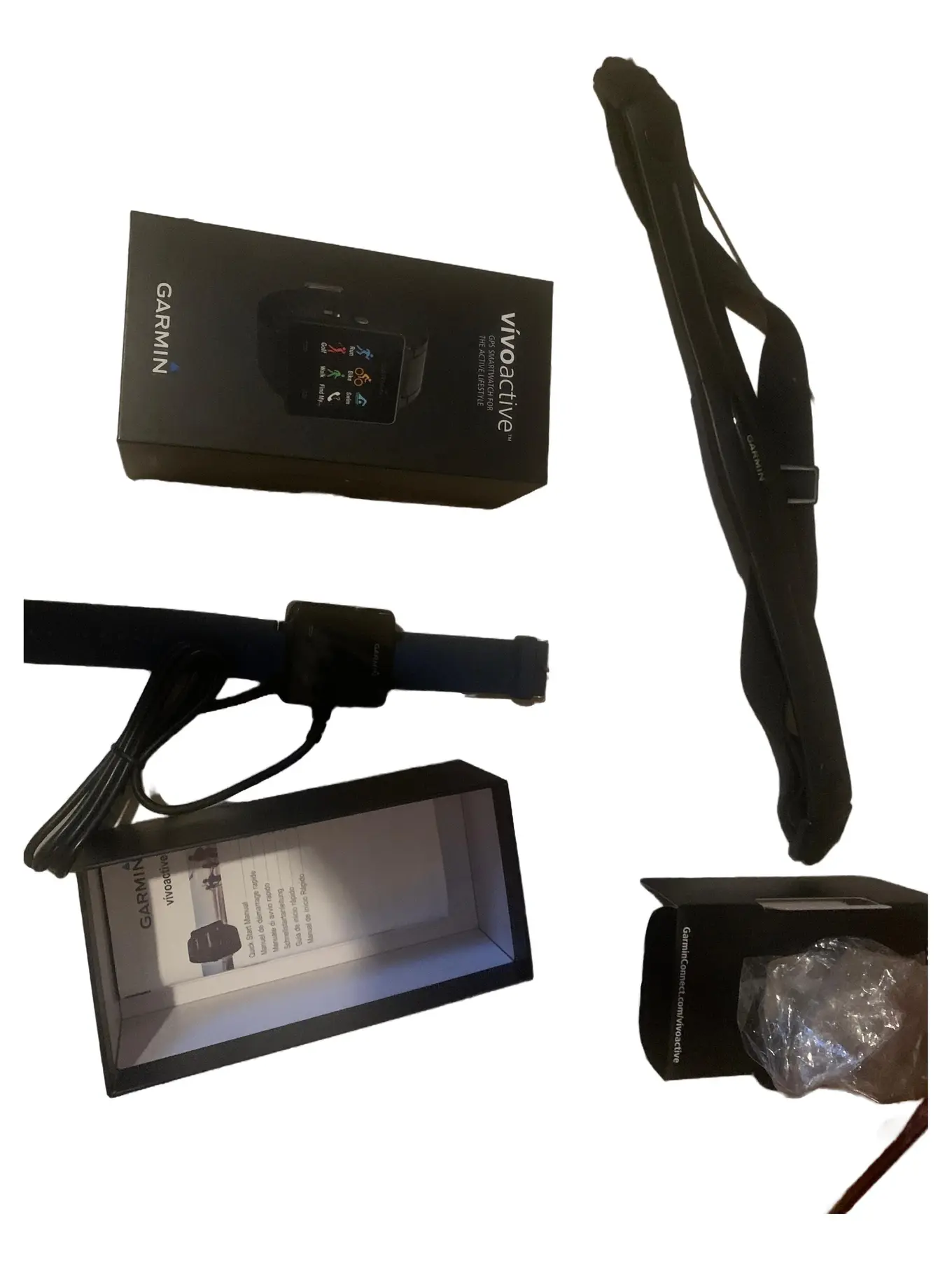 GARMIN Vivoactive Fitnessuhr Smartwatch Blau GPS Sportuhr