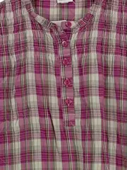 Vorschaubild 2 von Mädchen Kleid kariert pink Gr. 150/152 Baumwolle Sommer