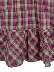 Vorschaubild 3 von Mädchen Kleid kariert pink Gr. 150/152 Baumwolle Sommer