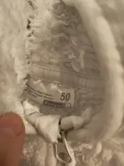 Vorschaubild 5 von Baby Fleecejacke Kapuze mit Ohren Gr. 50 Weiß Kuschelig