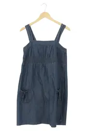 Vorschaubild 1 von Damen Freizeitkleid Gr. 38 Blau Casual Baumwolle Sommerkleid