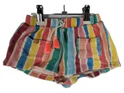 Vorschaubild 1 von Baby Mädchen Shorts Gestreift Mehrfarbig Kordelzug Gr. 92