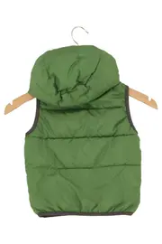 Vorschaubild 2 von Kinder Steppweste Kapuze Gr. 92 grün Outdoor