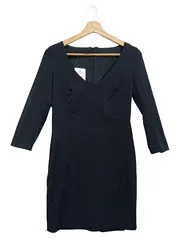 Vorschaubild 1 von Businesskleid Damen Gr. 40/L Schwarz Elegant Etuikleid